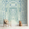 Dilli Darbar, Wallpaper in Suneherii Collection, Mint Color