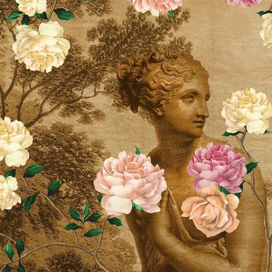 Chinoiserie Gardens of Antiquity, Luxury Wallpaper, Customised