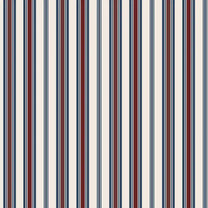 Buy Stripes Design Wallpaper Roll in Blue and Maroon Color