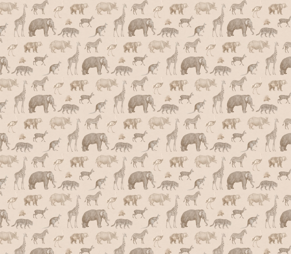 Little World on Safari, Jungle Animals Wallpaper