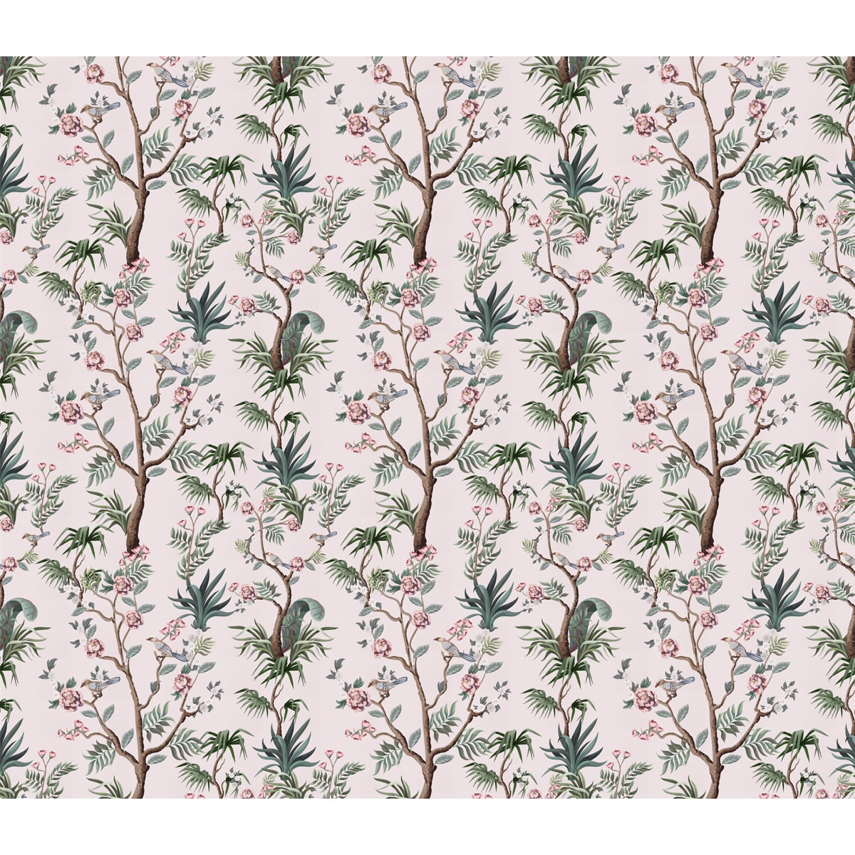 Chinoiserie Floral Wallpaper Design, Customised