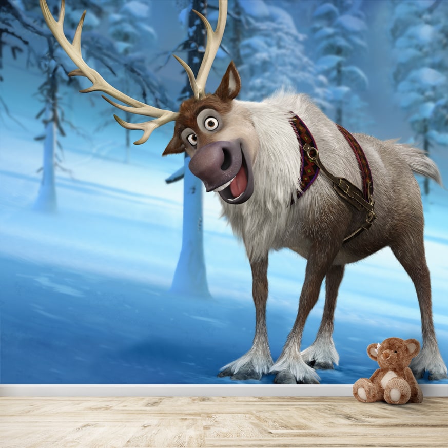 Sven from Frozen, Wallpaper for Kids Room | lifencolors