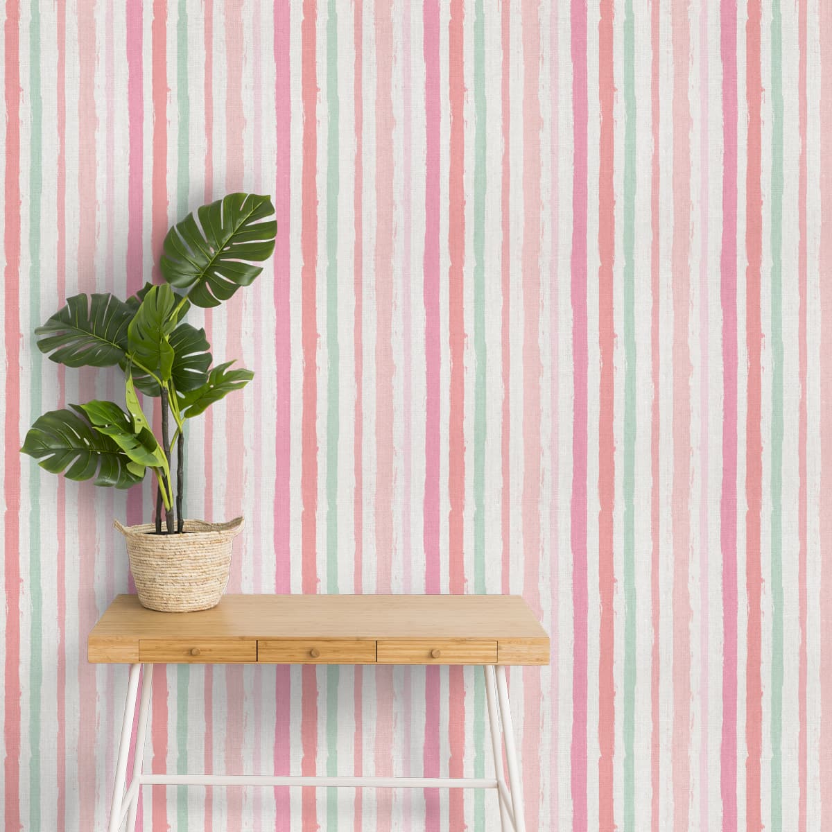 Green And Pink Striped Wallpaper Green And Pink Striped Wallpaper