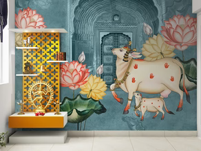 Creating a Sacred Haven: Top 8 Mandir Room Wallpaper Design Inspirations
