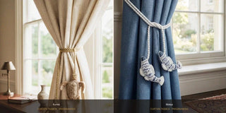 Kurma and Matsya curtain tiebacks from Lifencolors