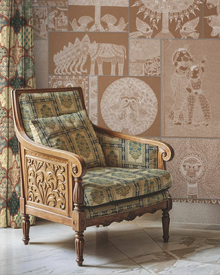 Indian Wallpaper Designs: Adorn your walls with India's rich artistic heritage. Our collection features bright hues, graceful motifs, and timeless elegance inspired by Pichwai, Madhubani, Mughal, Rajasthani, and South Indian art forms