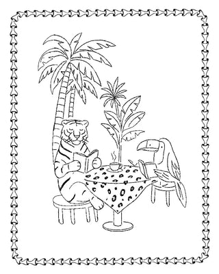 Wild And Wonderful Jungle Animal Wallpaper Designs: Add cuteness to children's rooms with adorable jungle and animal wallpapers, bringing happiness to walls and creating a pleasing environment.