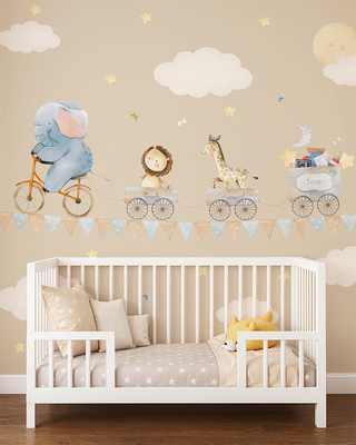 Cute Nursery Wallpapers for Babies: Create a playful, imaginative environment with Life n Colors' colorful, vibrant nursery wallpapers featuring animals, flowers, houses, maps, jungles, unicorns, space, and more to delight your little one.