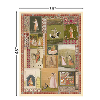 size chart Netri Vintage Indian Painting Wall Art Digital Print Poster 36 x 48 inches