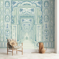 Dilli Darbar, Wallpaper in Suneherii Collection, Mint, Customised