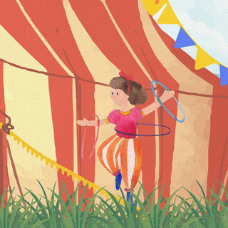 Animal Fiesta: Carnival Theme Wallpaper for Kids room