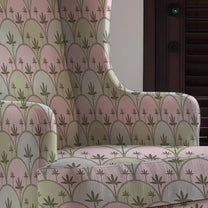 Buy Kanan Indian Sofa and Chairs upholstery Fabric Pink & Green
