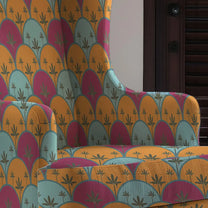 Buy Kanan Indian Sofa and Chairs upholstery Fabric Pink & Yellow