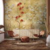 Japanese Garden Wallpaper for Luxury Homes in Gold Colors