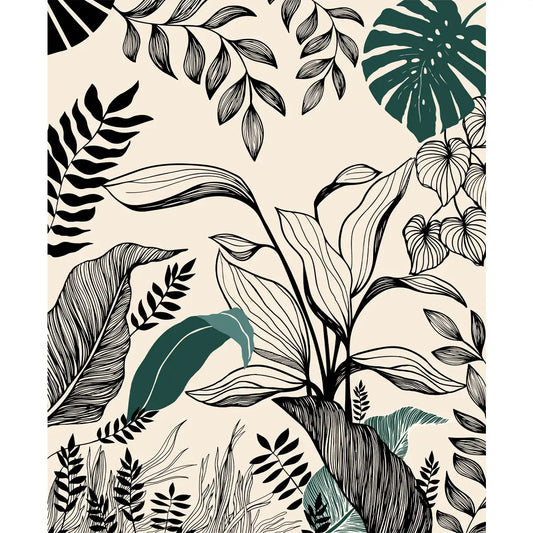 Botanical Muse Tropical  Wallpaper, Customised