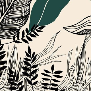 Botanical Tropical Theme Wallpaper for Walls