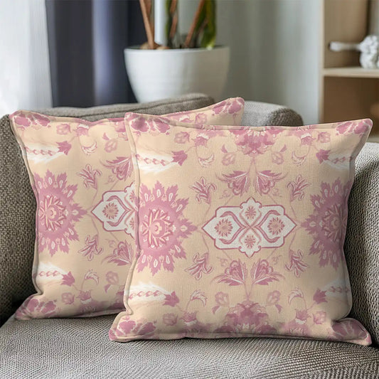 Firdaus Cushion Cover, Set of 2 Pink