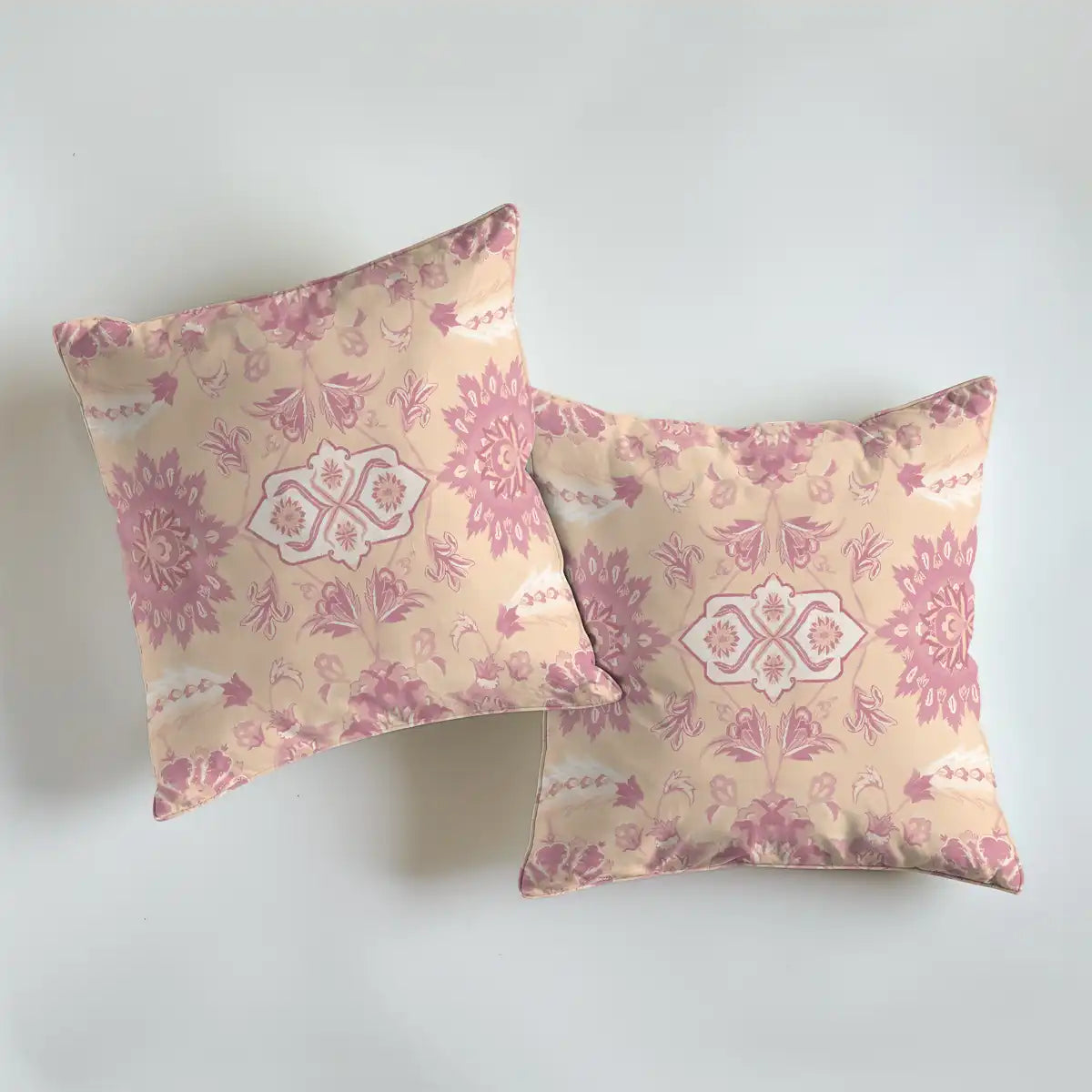 Buy Online Firdaus Cushion Cover, Set of 2 Pink