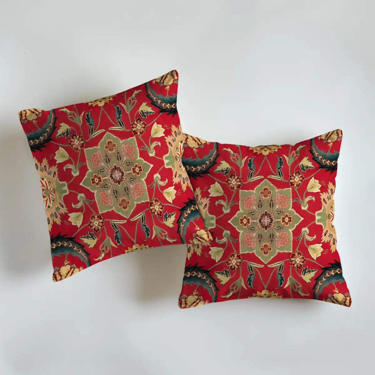 Buy Firdaus Red Cushion Cover, Set of 2