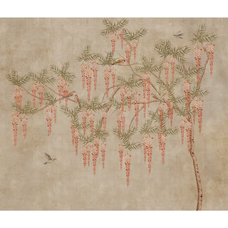 Shop now Wisteria Dreamscape Artistic Wallpaper¬†Beige, tree, flowers, birds  Buy Now