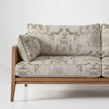 European Tapestry Sofa and Chairs Upholstery Fabric Beige, a traditional upholstery fabric for sofa & chair with a classic European tapestry pattern.
