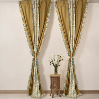 Whispers of Spring Readymade Curtain, Windows and Doors