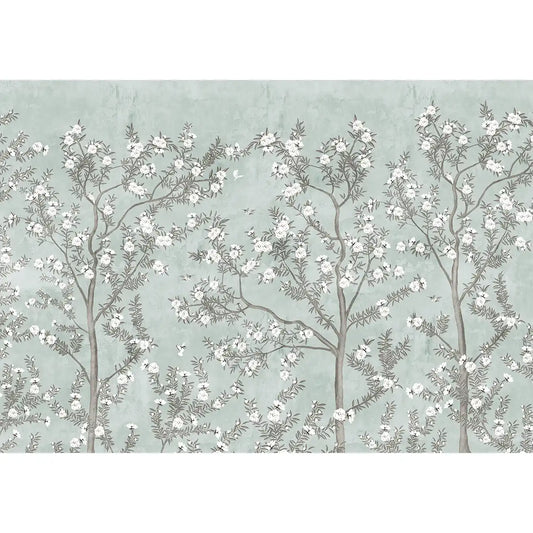 Chinoiserie Pattern Wallpaper for Walls, Customised Light Green Buy Now