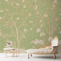 shop Mint Blossom Vintage Chinoiserie Wallpaper for Walls