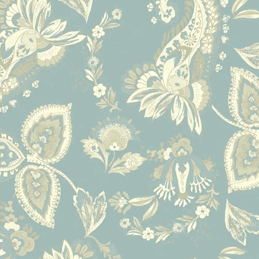 Shop Cameo Design Wallpaper Roll in  Teal Color