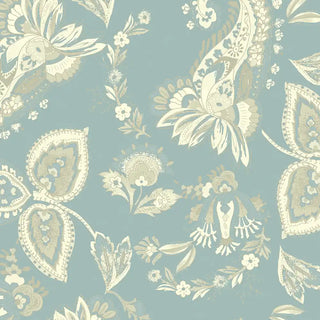 Shop Cameo Design Wallpaper Roll in Teal Color