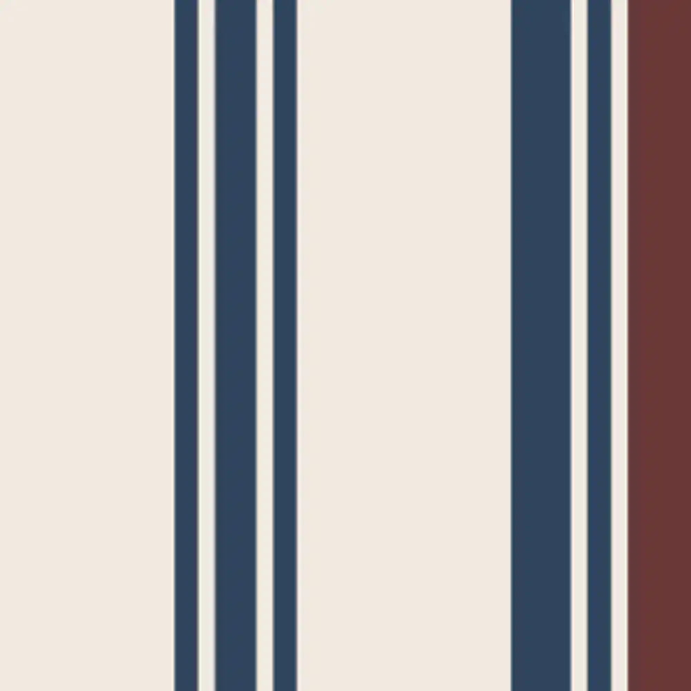 Shop Stripes Design Wallpaper Roll in Blue and Maroon Color