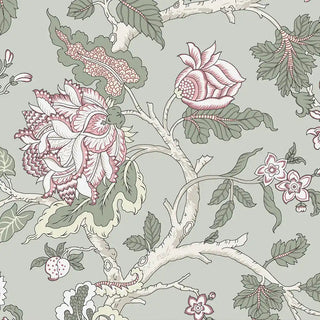 Shop Gardenia Design Wallpaper Roll in Light Green Color