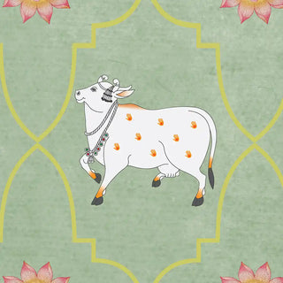 Buy Gauri Design Wallpaper Roll in Green Color