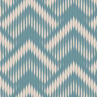 Diagonal Design Wallpaper Roll in Teal Color Buy