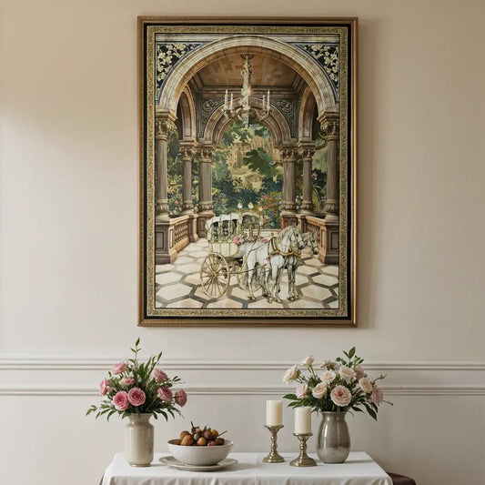 Regal Arrival Embroidered Wall Art