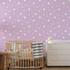 Träume unter den Sternen: Nahtloses Wiederholungsmuster für Kinderzimmer, Flieder