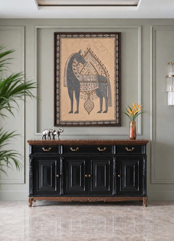 Swarna Ashwa, Embroidered Wallart