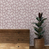 Ivy Design Theme Wallpaper Rolls in Dusty Pink Color