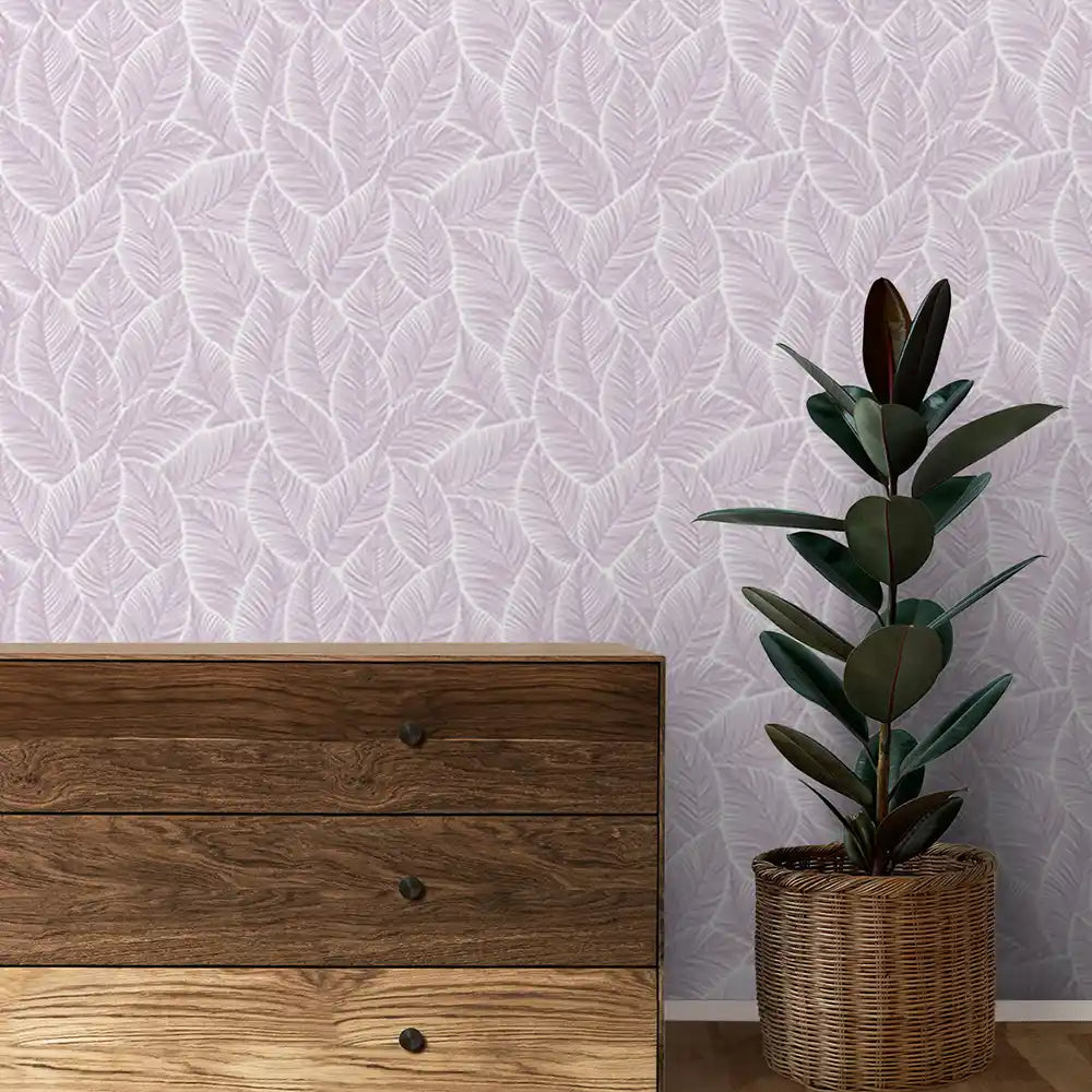 Banjara Design Wallpaper Roll in  Blush Pink Color for Rooms