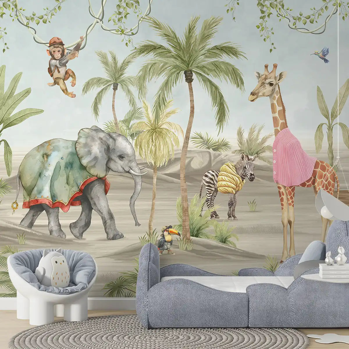 Shop Jungle Bubble Kids Room Wallpaper