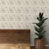 Mimosa Design Wallpaper Roll in Light Brown Color