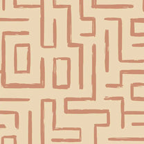 Intersect Design Wallpaper Roll in Tan Color For Rooms