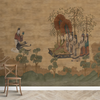 River's Embrace Chinese Painting Style Wallpaper Customised