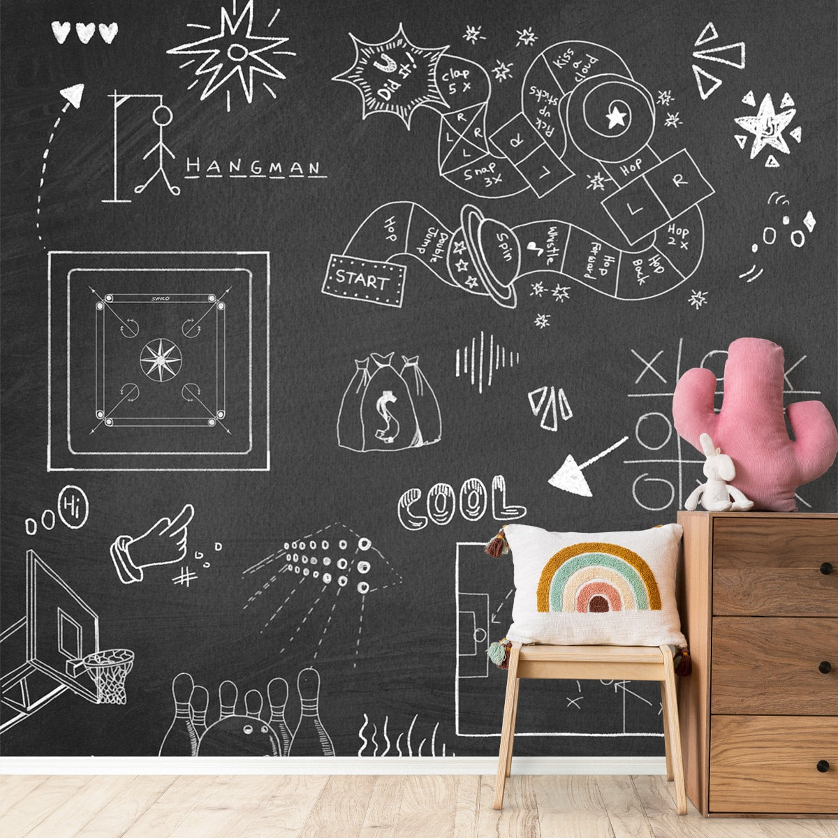 Gameboard Gallery Playful Wallpaper Customised for Kids