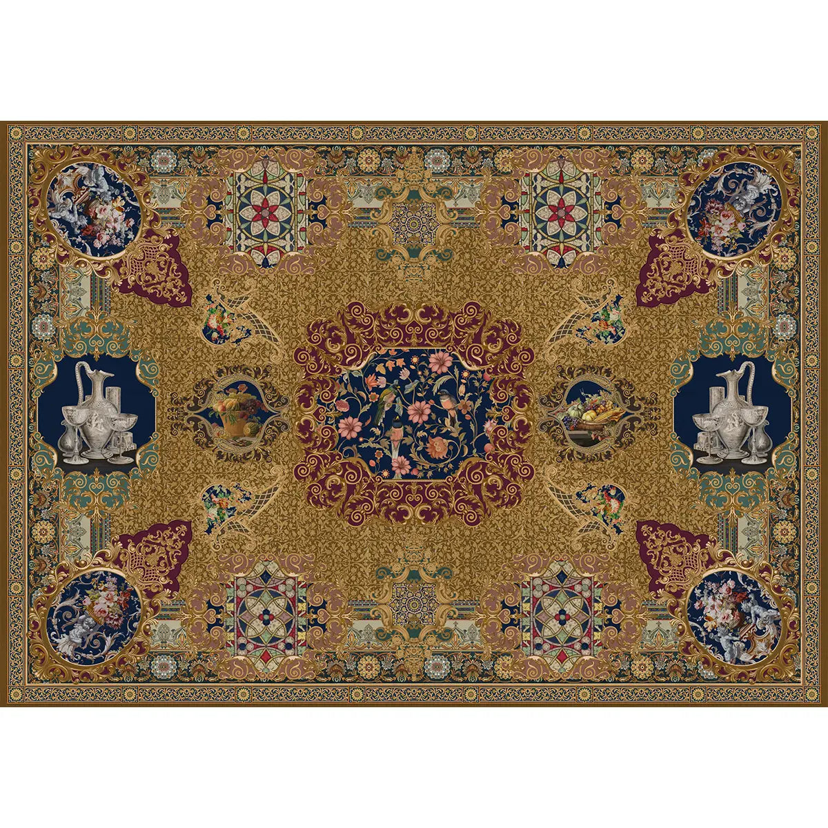 Rahnuma, Carpet Pattern Wallpaper Ceilings and Walls Shop Now