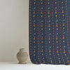 Bela Indian Design, Curtain Unstitched Fabric in Blue Color