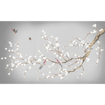 Plum Blossom Chinoiserie Style Wallpaper for Rooms
