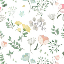 Cute Pastel Shades Floral Wallpaper Shop Now 