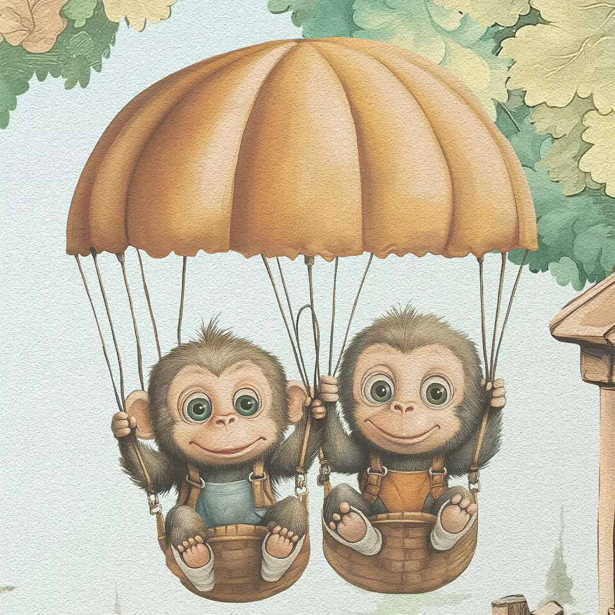 The Tree House Club Kids Room Wallpaper