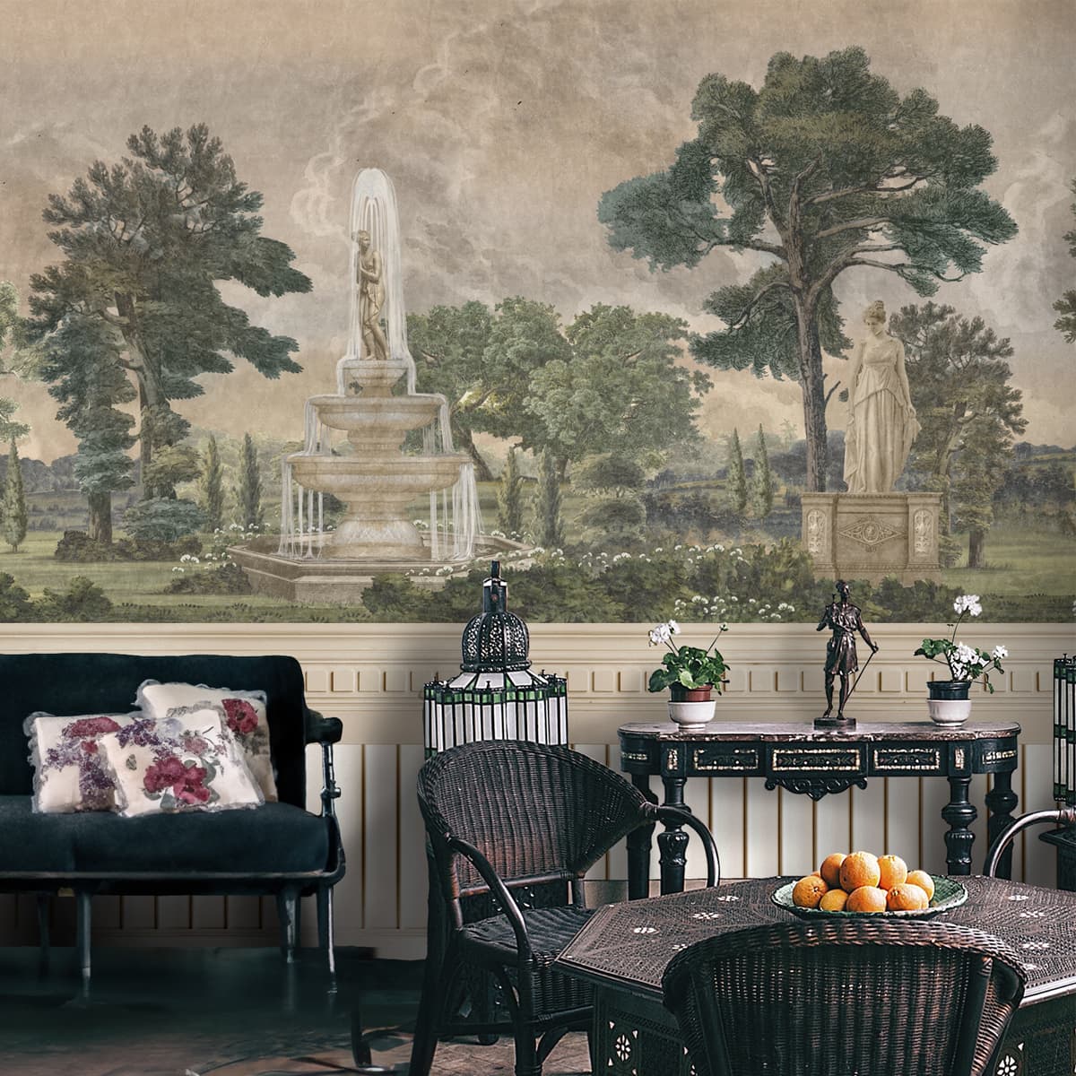 Garden Charm, European Style Room Wallpaper, Customised